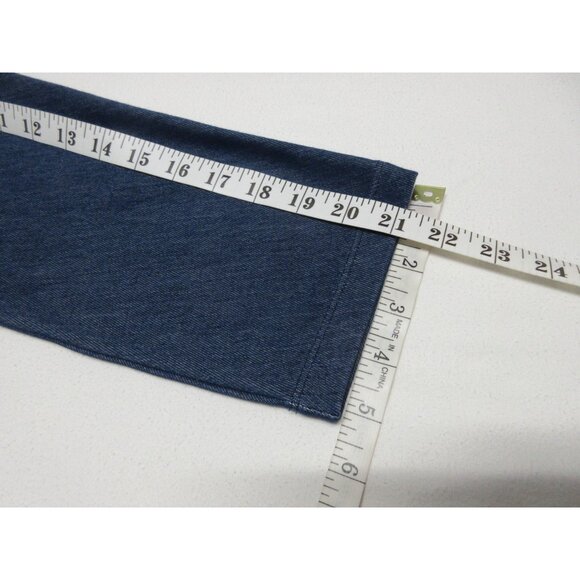 Chico's Zenergy women's blue nautical 3/4 sleeve side snap boxy top blouse M - Picture 12 of 12